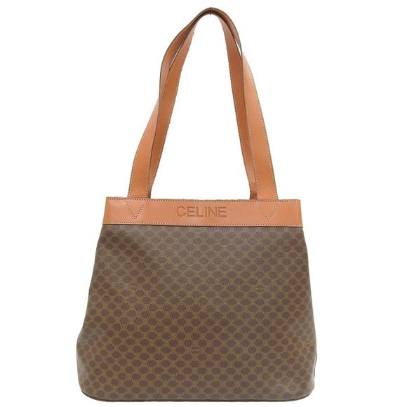 Celine Macadam Pattern Tote Bag Brown - Picture 1 of 6